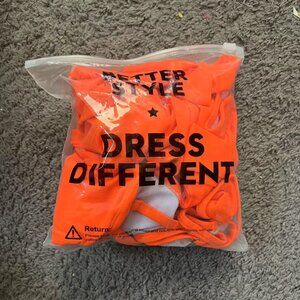 Women's Orange Bodysuit  super stretchy and comfortable body suit